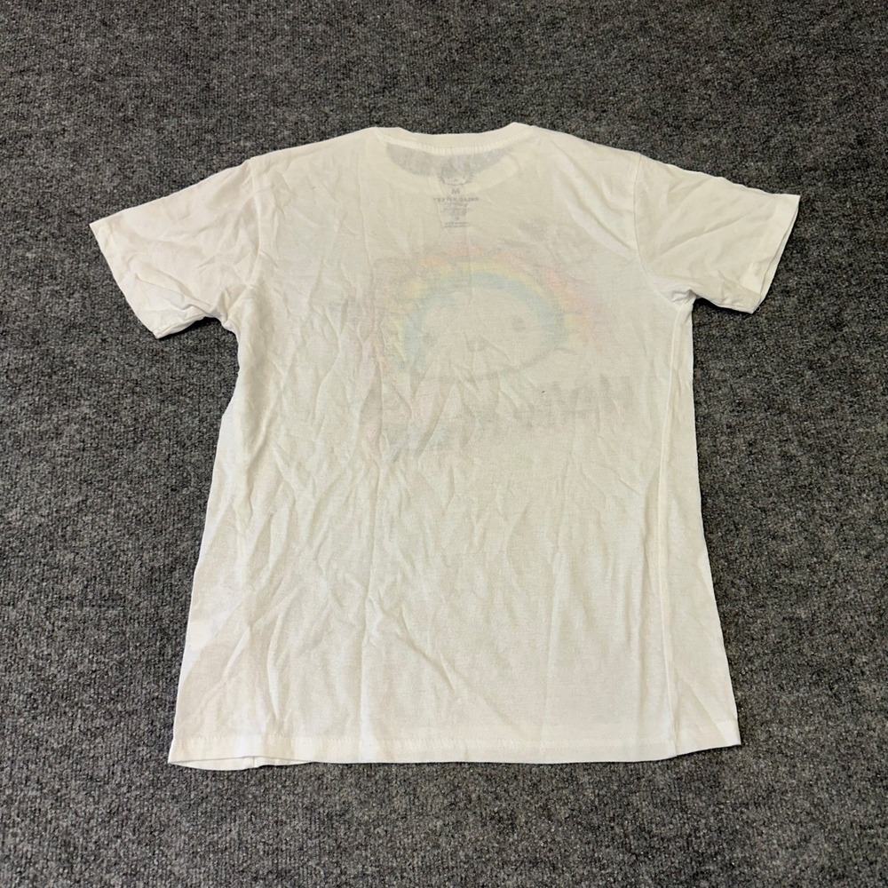 Sanrio T-Shirt Womens Size M White Hello Kitty Rainbow Drip Graphic Short Sleeve - Picture 5 of 6